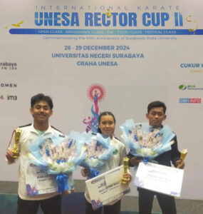 Karateka SMA 4 Darjo Raih Best of The Best  di International Karate Unesa Cup II